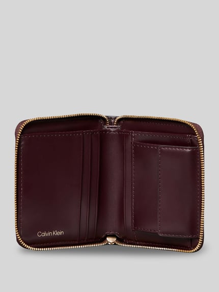 CK Calvin Klein Portemonnaie mit Label-Schriftzug Dunkelbraun 3