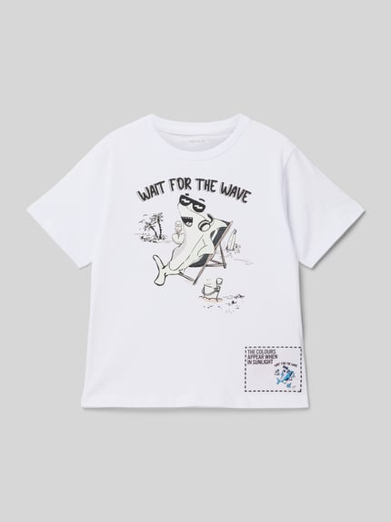 NAME IT T-Shirt mit Motiv-Print Weiss 1