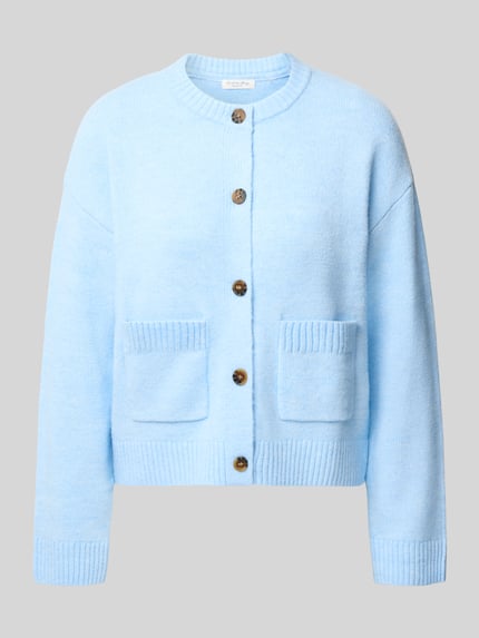 Christian Berg Woman Regular Fit Cardigan mit Ziertaschen Modell 'K-Fema' Bleu 1