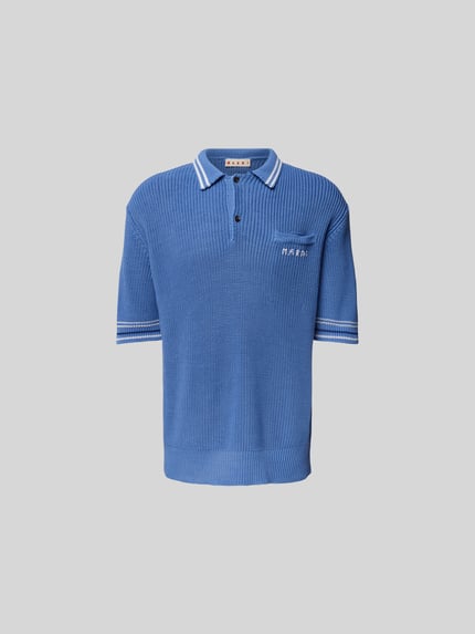 Marni Poloshirt in brei-look Blauw - 2