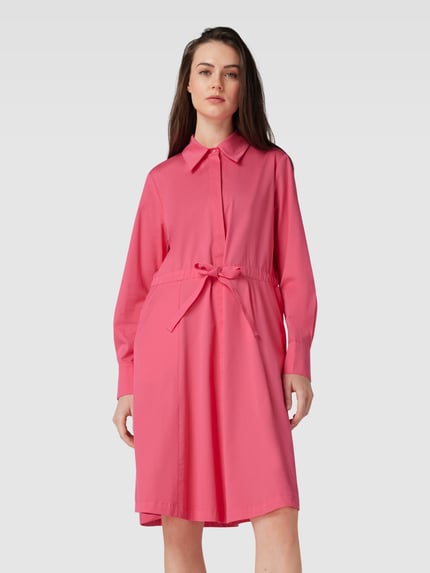 Marc Cain Knielanges Kleid mit Umlegekragen Pink 4