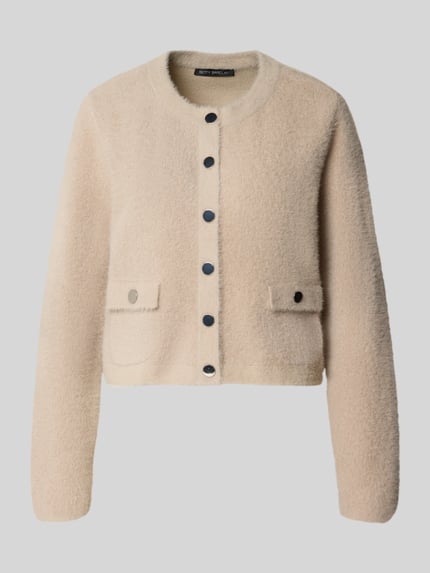 Betty Barclay Strickjacke mit Pattentaschen Taupe 2