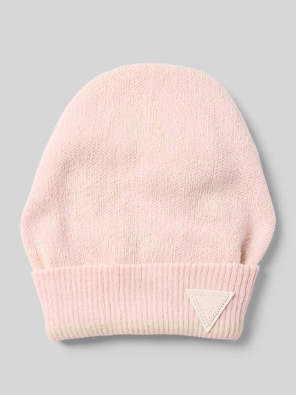 GUESS Activewear Beanie met labelpatch, model 'MARZIA' Roze - 1