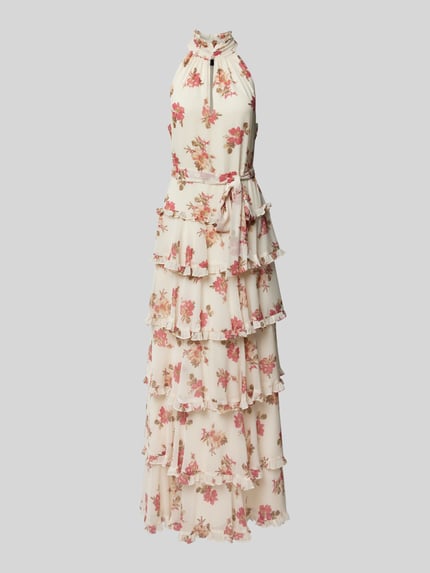 Lauren Ralph Lauren Avondjurk met ruches, model 'SANURA' Offwhite - 2