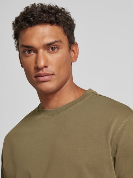 MANGO T-Shirt mit Rundhalsausschnitt Modell 'SUGAR' Khaki 3