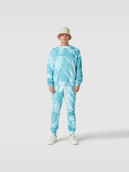Blue Sky Inn Bluza o kroju oversized z wyhaftowanym logo Jasnoniebieski 1