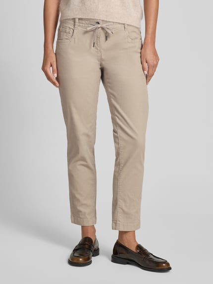 Tom Tailor Cropped Cordhose aus Baumwoll-Mix Taupe 4