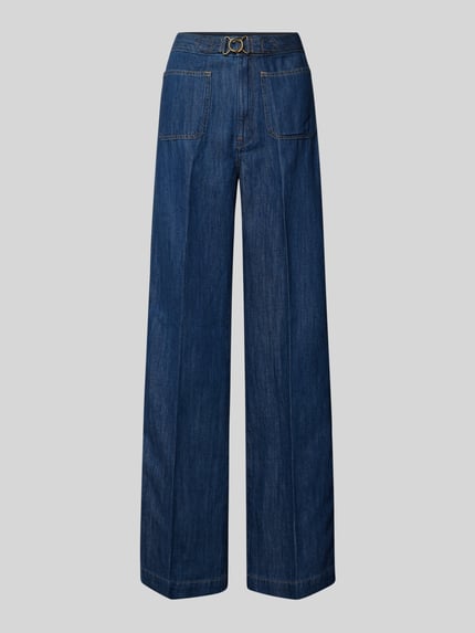 Polo Ralph Lauren Wide leg jeans met opgestikte zakken, model 'LEATON' Jeansblauw - 2