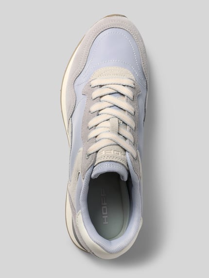 Produktfoto, Sneaker aus Leder-Mix mit Logo-Detail Modell 'City' von HOFF, abgerundete Passform, Schnürverschluss, profilierte Sohle, helle Blautöne und Grau, Texturmix, Damen Sneaker