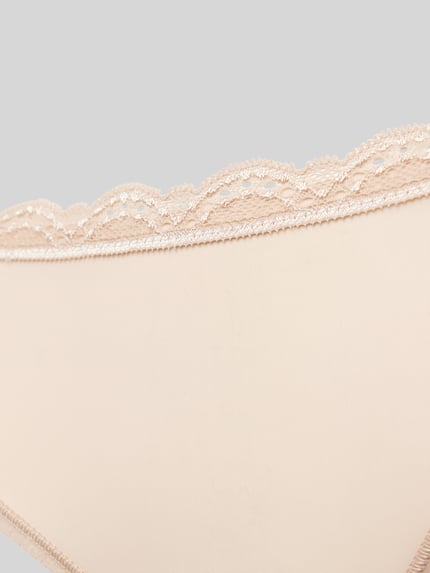 Calvin Klein Underwear Slip met kanten details Beige - 2