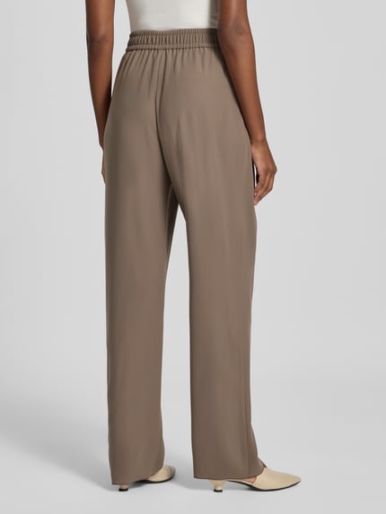 Emporio Armani Hose mit weitem Bein und elastischem Bund Taupe 5