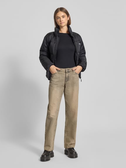 REVIEW Baggy Jeans im Used-Look mit Eingrifftaschen Hellbraun 1