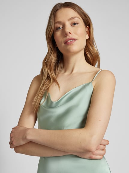 VILA Maxikleid mit Wasserfall-Ausschnitt Modell 'RAVENNA' Schilf 3