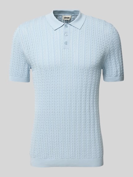 DRYKORN Slim Fit Poloshirt mit Knopfleiste Modell 'TRITON' Hellblau 2
