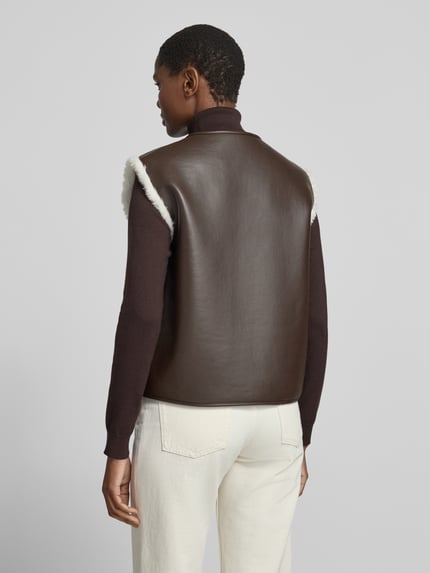 OPUS Weste mit Fellbesatz Modell 'Washearly' Sand 5