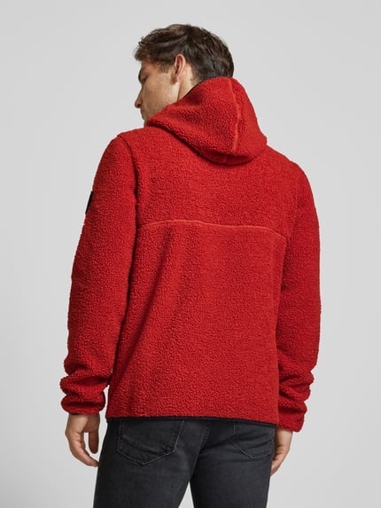 Didriksons Fleecejas met ritszakken model 'BROR' Rood - 5