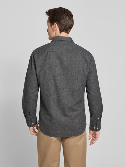 Selected Regular fit vrijetijdsoverhemd van puur katoen, model 'NOAH' Middengrijs - 5