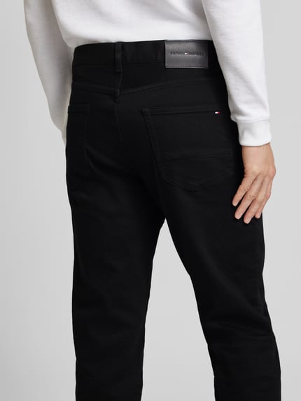 Tommy Hilfiger Straight fit jeans in 5-pocketmodel, model 'HARLEM' Zwart - 3