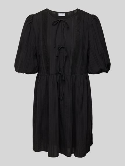 Jake*s Casual Minikleid mit Schnürverschluss Black 2