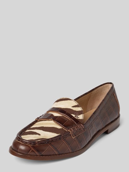 Lauren Ralph Lauren Loafer mit Strukturmuster Modell 'Wynnie' Offwhite 1