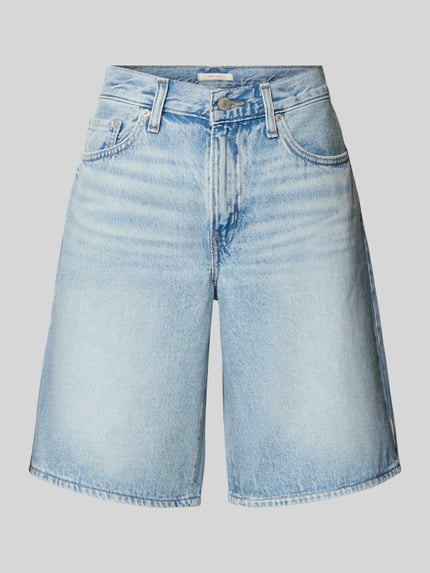 Baggy Fit Jeansshorts aus reiner Baumwolle Modell 'MIDDY JORT' Shop The Look MANNEQUINE