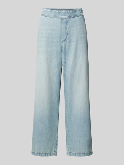 Loose Fit Jeans-Culotte mit elastischem Bund Shop The Look MANNEQUINE