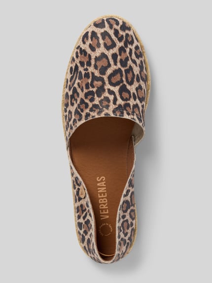 Verbenas Espadrilles im Animal-Look Modell 'CARMEN LEOPARDO' Camel 3