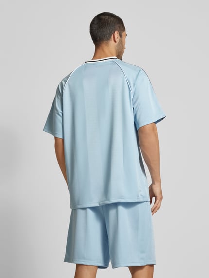 Karl Kani Oversized Trikot mit Logo-Stitching Hellblau 5