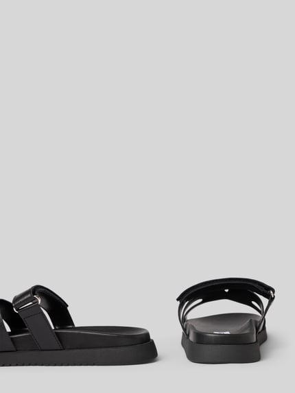 Steve Madden Sandalette aus Leder mit Klettverschluss Modell 'Missile' Black 2