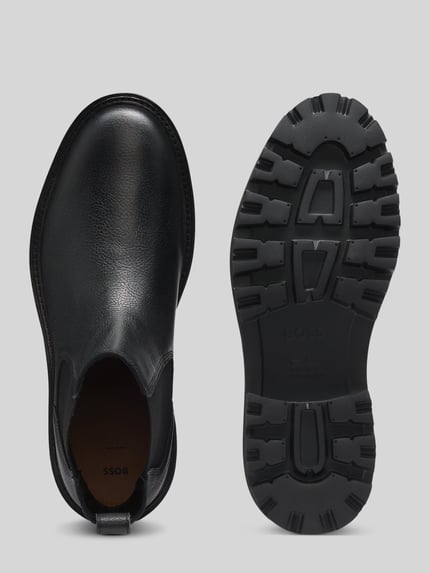 BOSS Chelsea Boots aus echtem Rindsleder Black 4