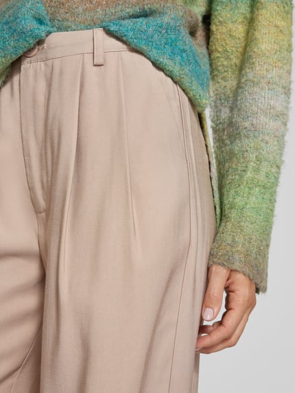 Moves Wide Leg Stoffhose mit Eingrifftaschen Modell 'Nimma 1867' Sand 3