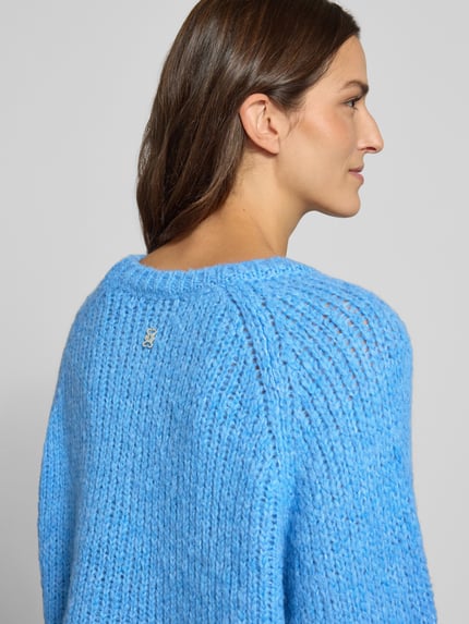 Smith and Soul Gebreide pullover met ronde hals Koningsblauw - 3