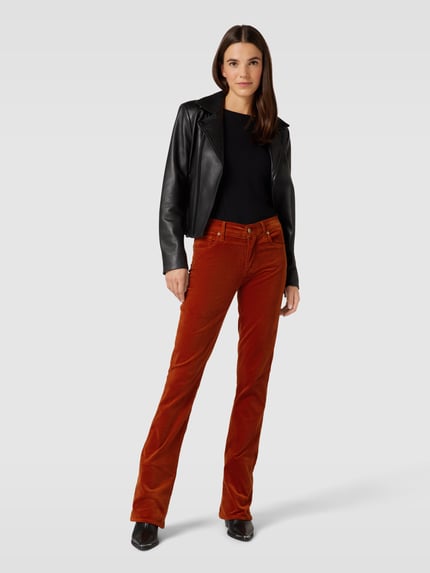 7 For All Mankind Broek in 5-pocketmodel, model 'Velvet' Cognac - 1