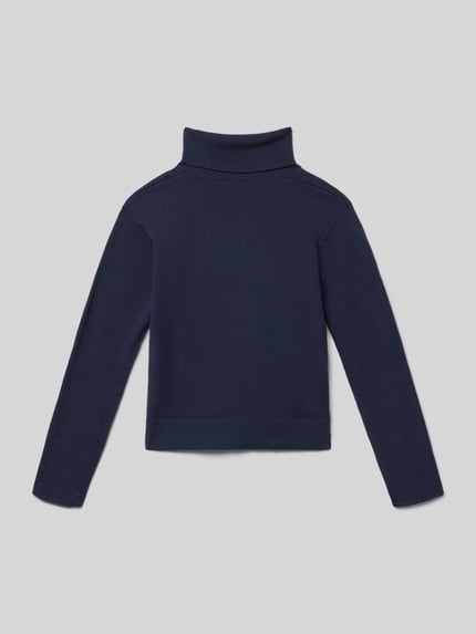 Mayoral Sweter z dzianiny z golfem Granatowy 3