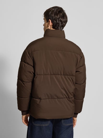 PEGADOR regular fit buffer jacket met logostitching model 'Solin' Donkerbruin - 5