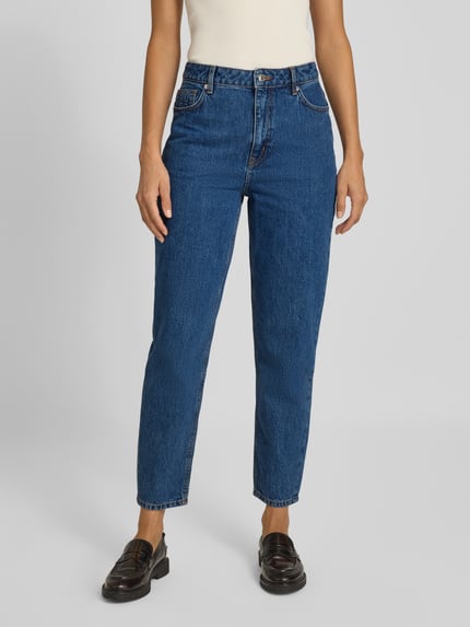 HUGO Mom Fit Jeans van puur katoen Blauw - 4