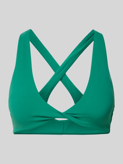 P.E Nation slim fit sport-bh met logodetail Groen - 1