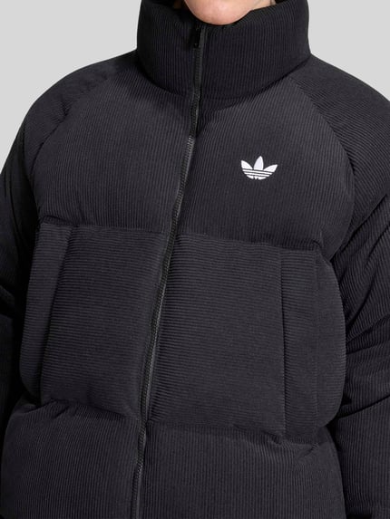 adidas Originals Regular Fit Puffer Jacket in Cord-Optik Black 5