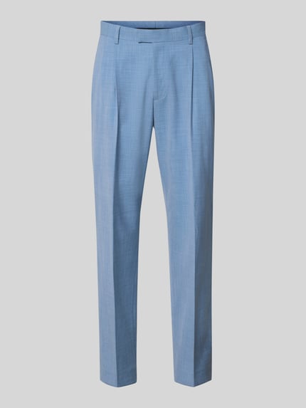 Straight Fit Anzughose mit Bügelfalten Shop The Look MANNEQUINE