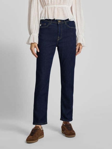 Goldgarn Straight fit jeans van puur katoen Donkerblauw - 4
