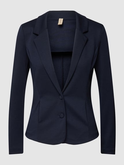 Soyaconcept Slim Fit Blazer mit 2-Knopf-Verschluss Modell 'DANIELA' Dunkelblau 2