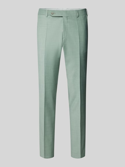 WILVORST Regular fit pantalon met persplooien Mintgroen - 2