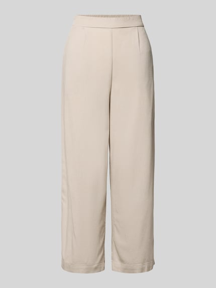 Productfoto, Regular Fit Culotte uit viscose-linnenmix model 'MYMILO' van Vero Moda, effen, halve elastische taille, steekzakken, flamegaren