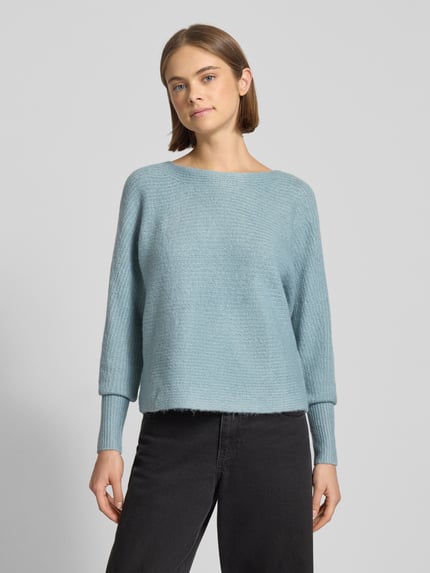 ONLY Regular Fit Strickpullover mit Fledermausärmel Modell 'DANIELLA' Ocean Melange 4