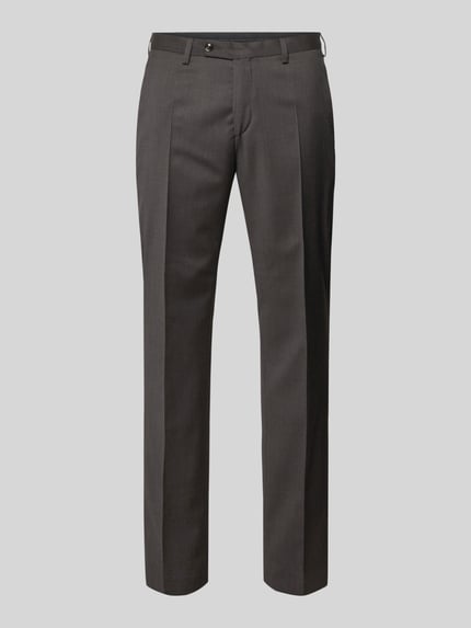 Slim Fit Anzughose mit Bügelfalten Modell 'Move Apollo' Shop The Look MANNEQUINE