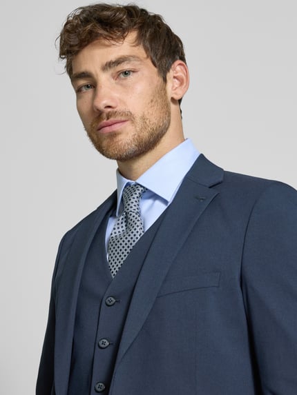 MCNEAL Slim fit 2-knoops colbert met klepzakken Marineblauw - 3