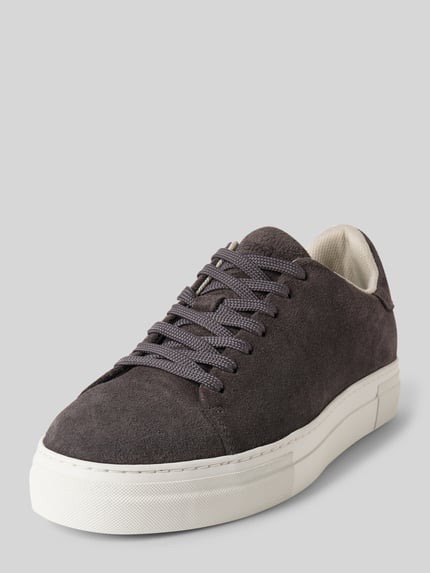 Selected Low Top Sneaker aus echtem Rindsnubuk Modell 'DAVID' Anthrazit 1
