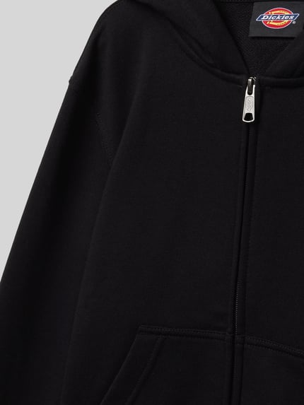 Dickies Sweatjacke mit Label-Patch Modell 'TERRY' Black 2