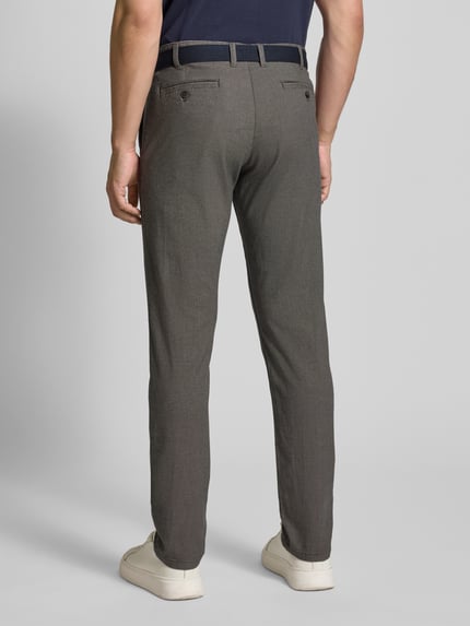 MCNEAL Slim fit chino met riem Camel - 5