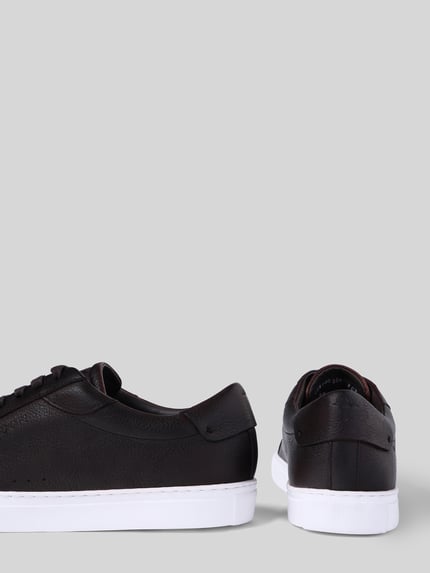 JOOP! SHOES Sneakersy ze skóry bydlęcej nappa z wytłoczonym logo Ciemnobrązowy 2